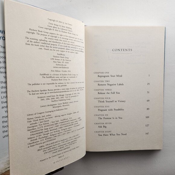 Think Better, Live Better: A Victorious Life Begins in Your Mind by Osteen - Picture 3 of 7